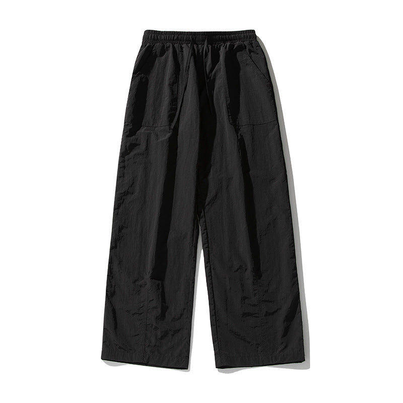 Damen Leichte Palazzohose im Leinen‑Baumwollmix mit elastischem Bund, Kordelzug und aufgesetzten Fronttaschen Echo Archiv