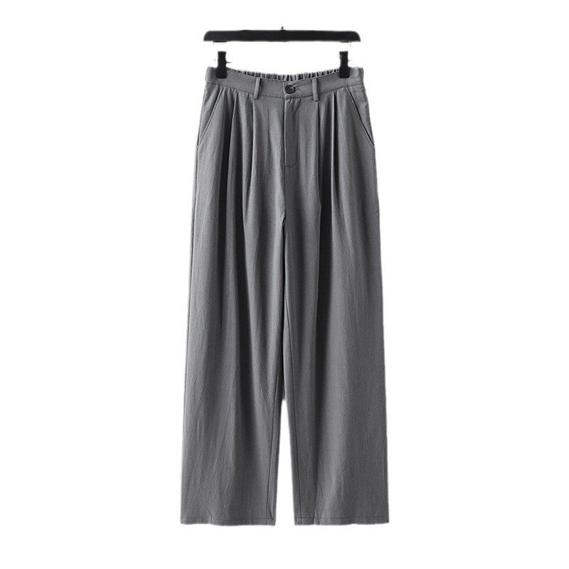 Damen Weite Bundfalten-Hose mit hoher Taille Echoarchiv