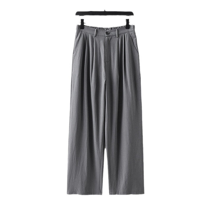 Damen Weite Bundfalten-Hose mit hoher Taille Echoarchiv