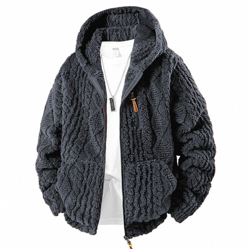 Herren Fleece Jacke mit Kapuze Echo Archiv