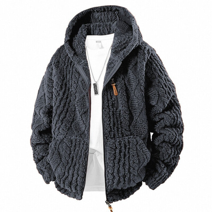 Herren Fleece Jacke mit Kapuze Echo Archiv
