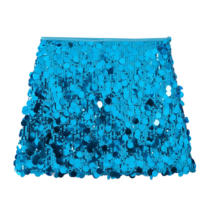 Damen Glitzernder Minirock mit Pailletten und elastischem Bund Echo Archiv