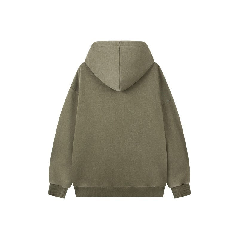Damen Stilvolle Kapuzenpullover mit halbem Reißverschluss Echo Archiv