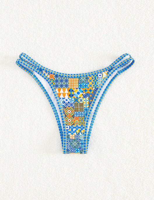 Damen Trendiger Unterteil-Bikini mit geometrischem Muster Echo Archiv