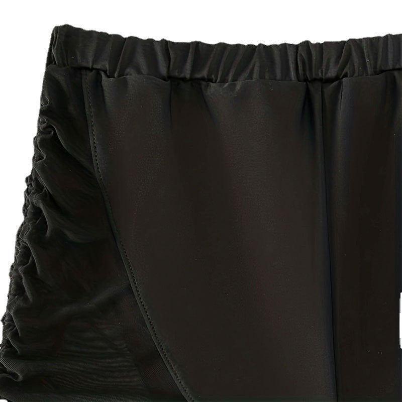 Damen Badeshorts mit elastischem Bund und seitlichen Rüschendetails Echo Archiv