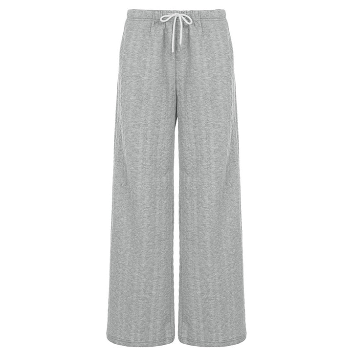 Damen nan weite Palazzo-Loungehose aus weichem Jersey mit Tunnelzug und Komfortbund Echo Archiv