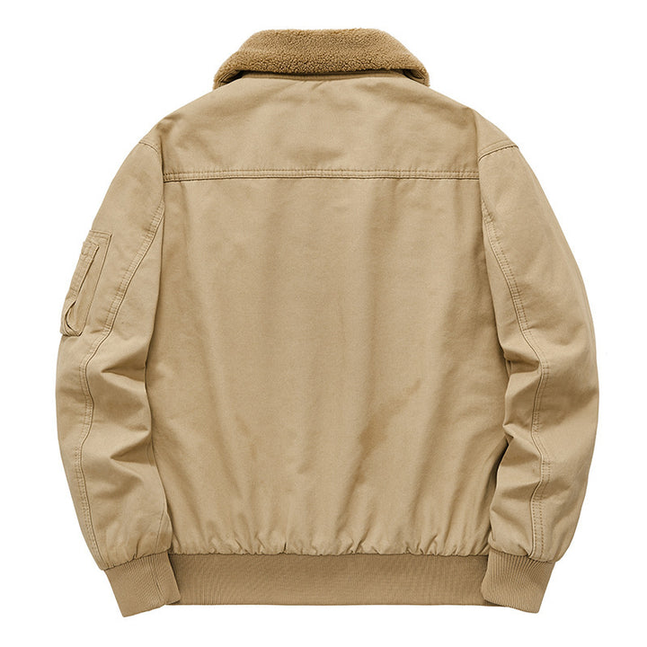 Herren Pilotenjacke mit Sherpa-Innenfutter, Teddykragen und Utility-Taschen Echo Archiv