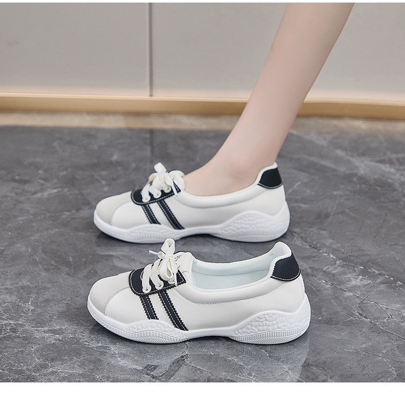 Damen Sneakers mit glanzvollem Obermaterial und atmungsaktivem Innenfutter Echo Archiv