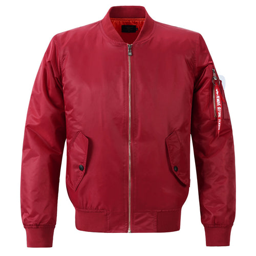 Herren Modische Bomberjacke mit praktischen Taschen – Brevano