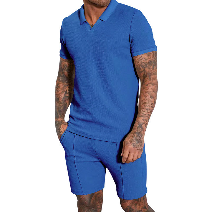 Herren Poloshirt und Shorts Set Echoarchiv