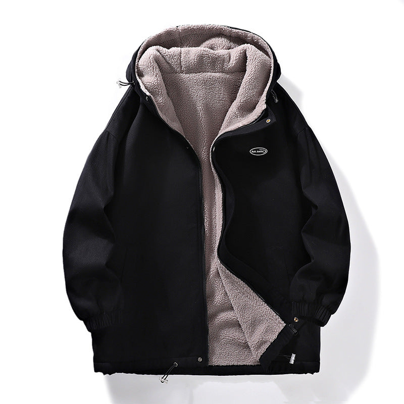 Herren warme Fleecejacke mit hoch schützendem Kragen Echoarchiv