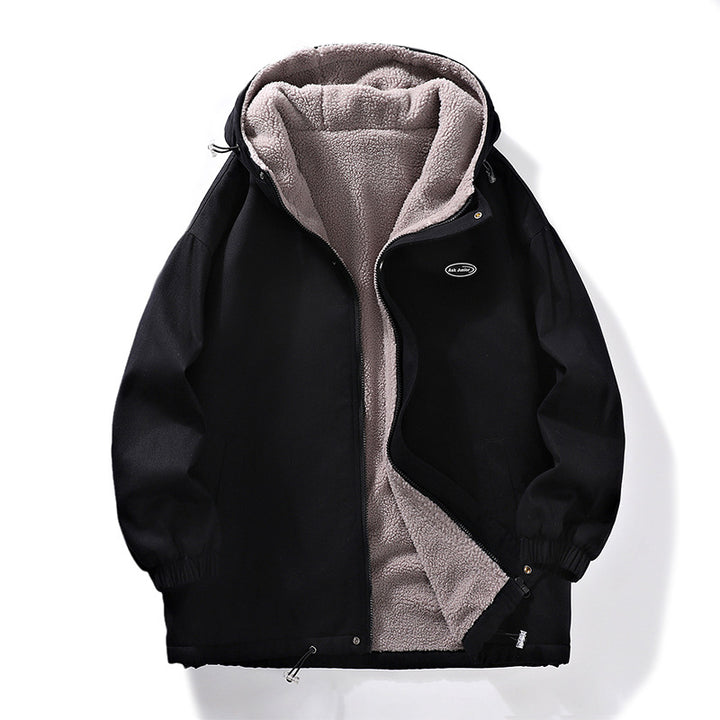 Herren warme Fleecejacke mit hoch schützendem Kragen Echoarchiv