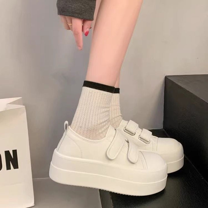Damen Plateau-Sneaker mit doppeltem Klettverschluss und ergonomischer Sohle Echo Archiv