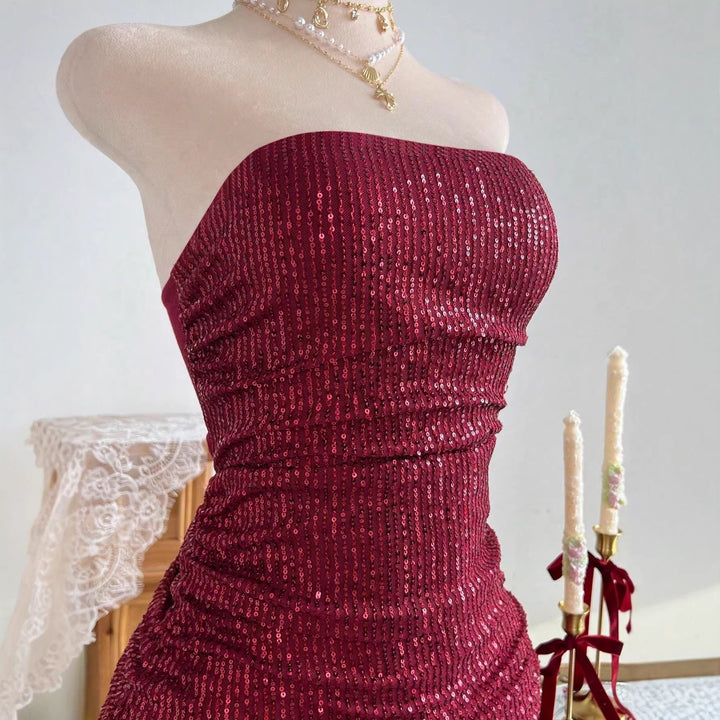 Damen Glamouröses Pailletten Kleid Echo Archiv