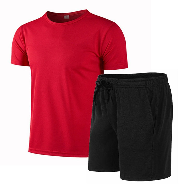 Herren sportliches Funktionsset mit T-Shirt und Shorts Echoarchiv