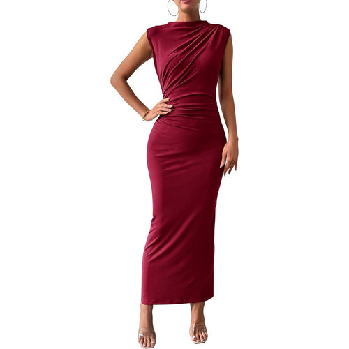 Damen Maxikleid mit figurbetontem Schnitt und seitlichem Schlitz Echo Archiv