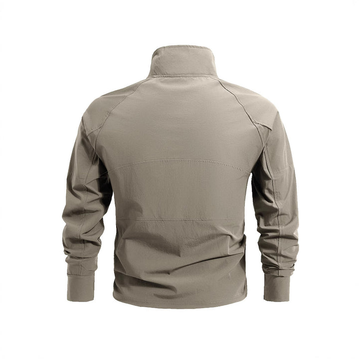 Herren nan taktisches Halfzip-Outdoorpullover mit hohem Stehkragen, verdecktem Reißverschluss und Ärmeltaschen Echo Archiv