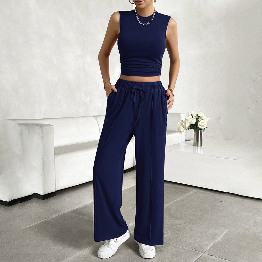 Damen Freizeit-Set mit tailliertem Top und weitem Hose Echo Archiv