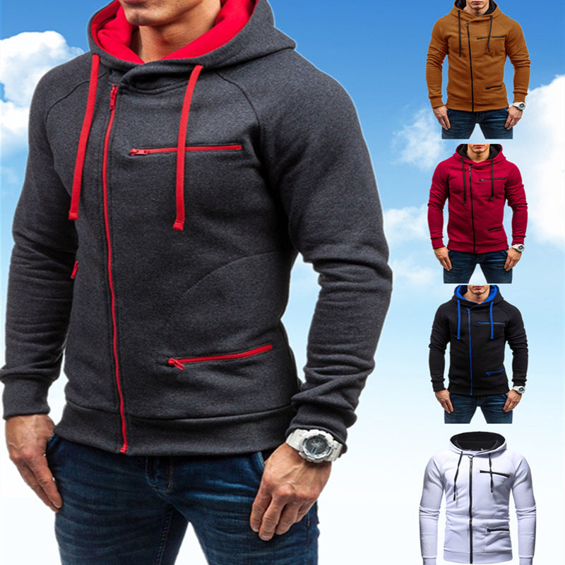 Herren Hoodie mit funktionalen Reißverschlusstaschen Echoarchiv