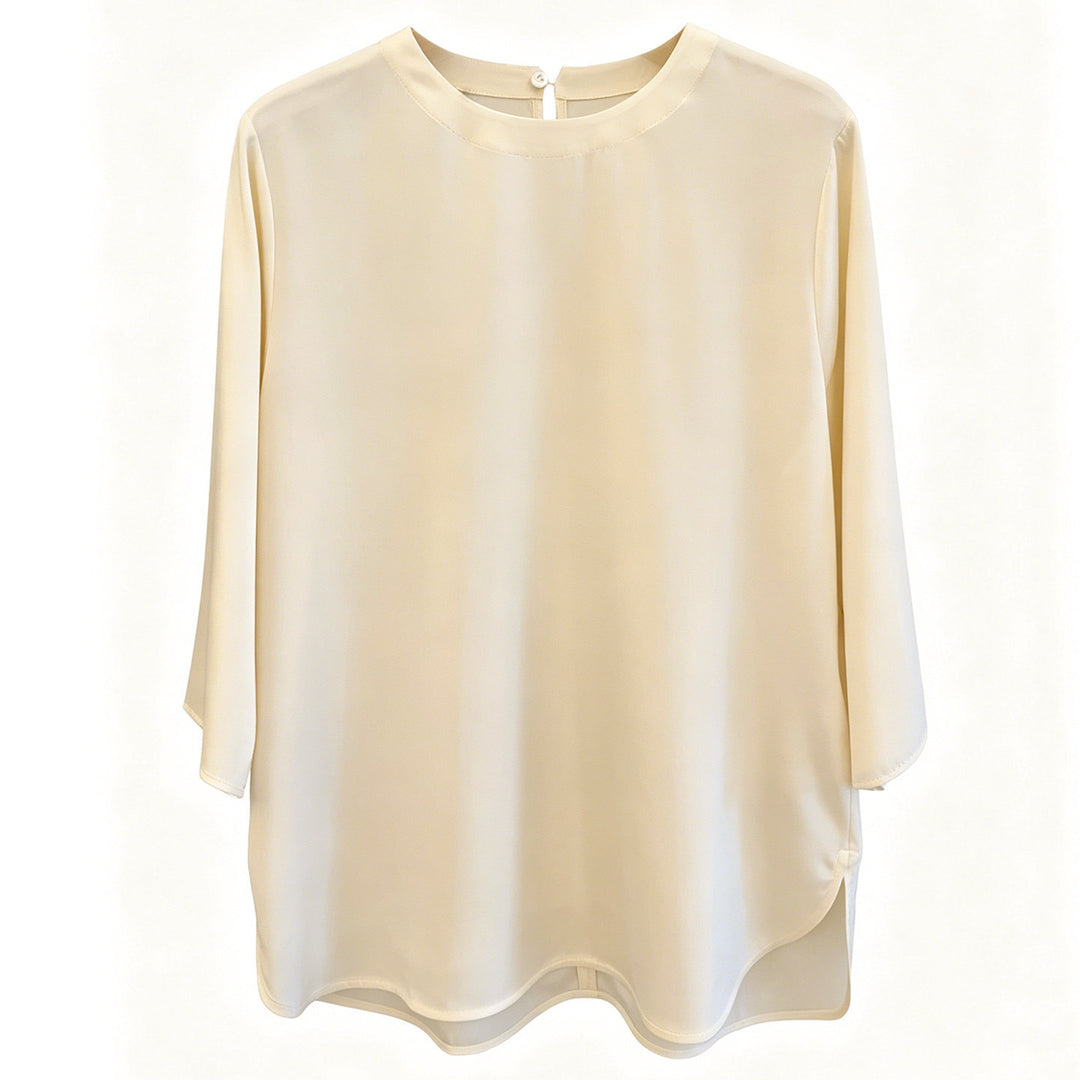 Damen Elegante und luftige Bluse mit drei Viertel-Ärmeln Echoarchiv