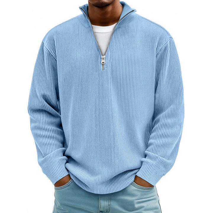 Herren Modischer Sweatpullover mit Reißverschluss Echoarchiv