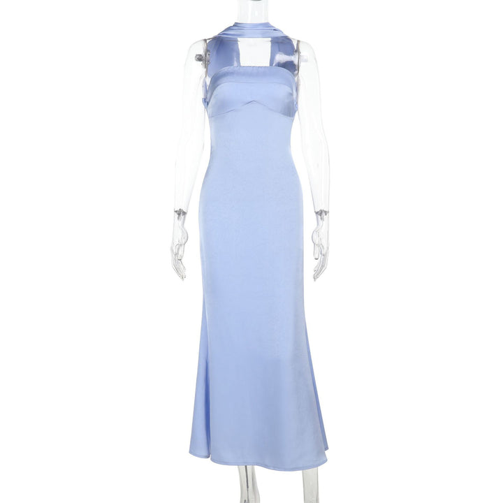 Damen Elegantes Maxikleid mit transparenten Details Echo Archiv
