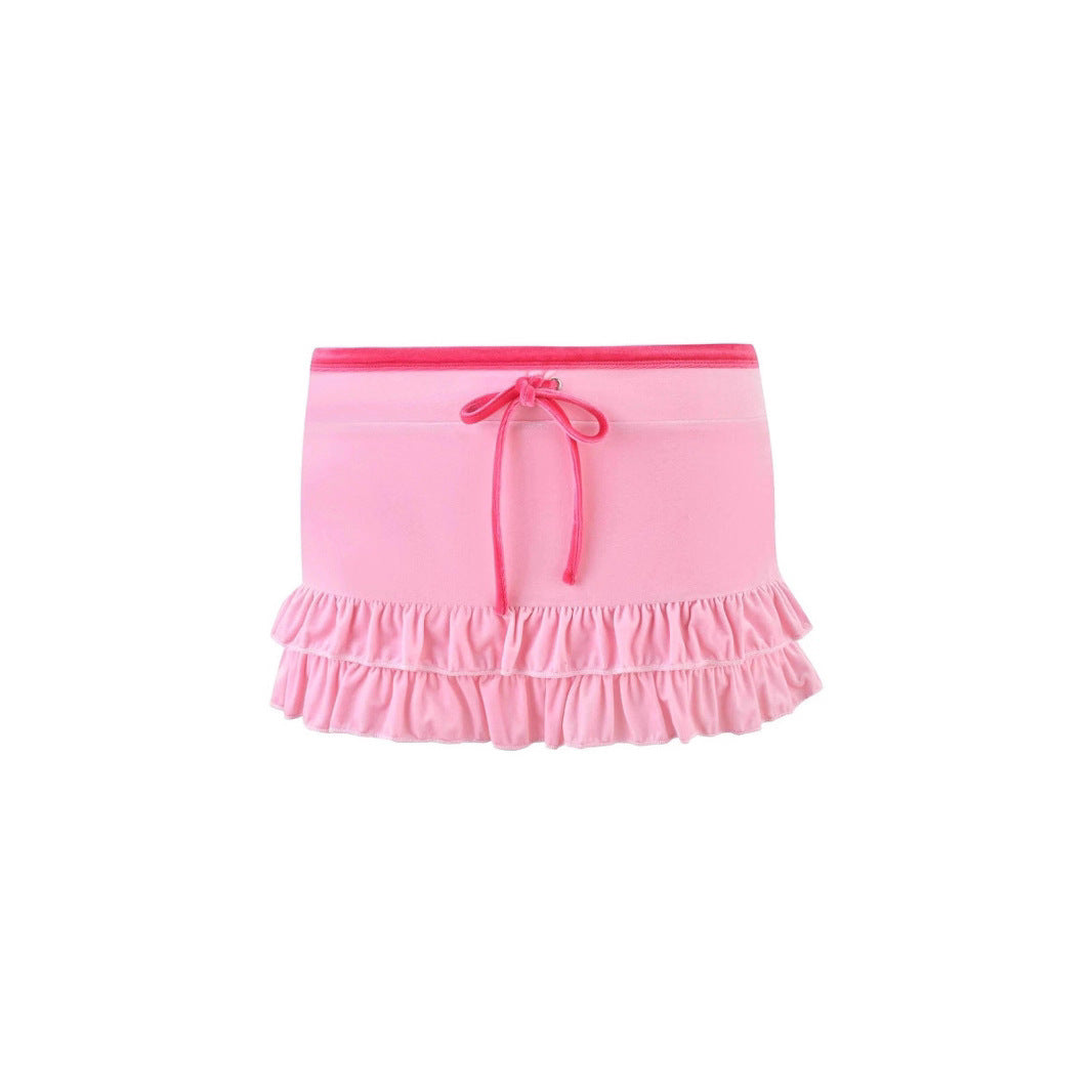 Damen Rüschenshorts mit verstellbarem Bindeband Echo Archiv