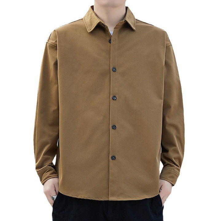 Herren lässige Langarmhemdjacke mit modischem Schnitt Echoarchiv