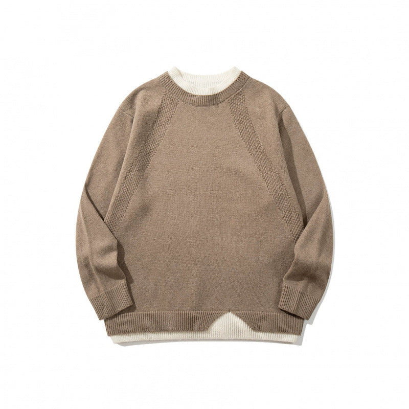 Unisex Feinstrickpullover mit Raglannaht und dreieckigem Saumbesatz Echo Archiv