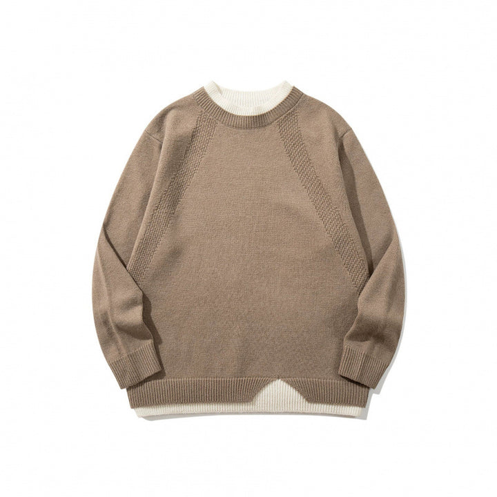 Unisex Feinstrickpullover mit Raglannaht und dreieckigem Saumbesatz Echo Archiv