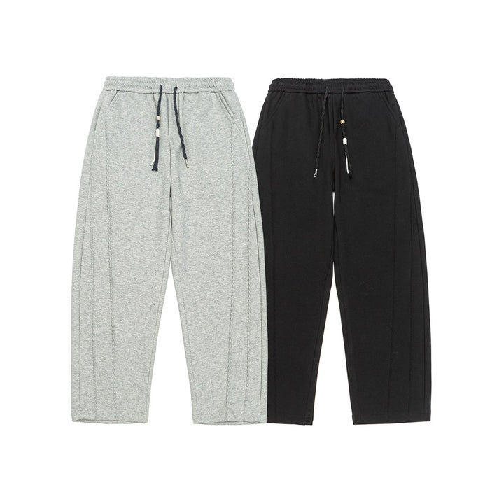 Damen Weite High‑Waist Jogginghose mit Ziernähten und Kordelzug Echoarchiv