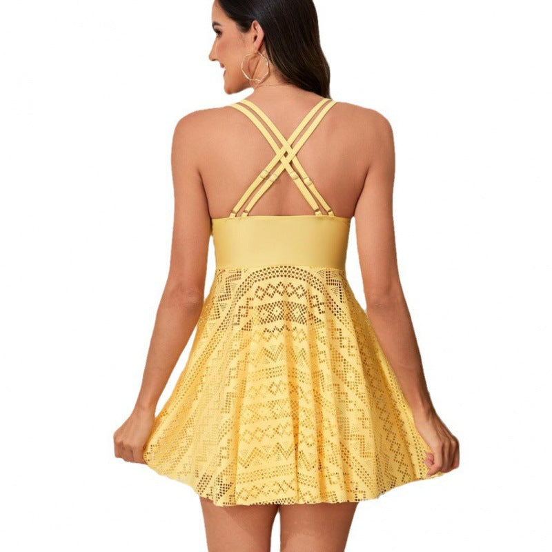 Damen Strandkleid mit sportlichem Schnitt und integriertem Shorts Echo Archiv