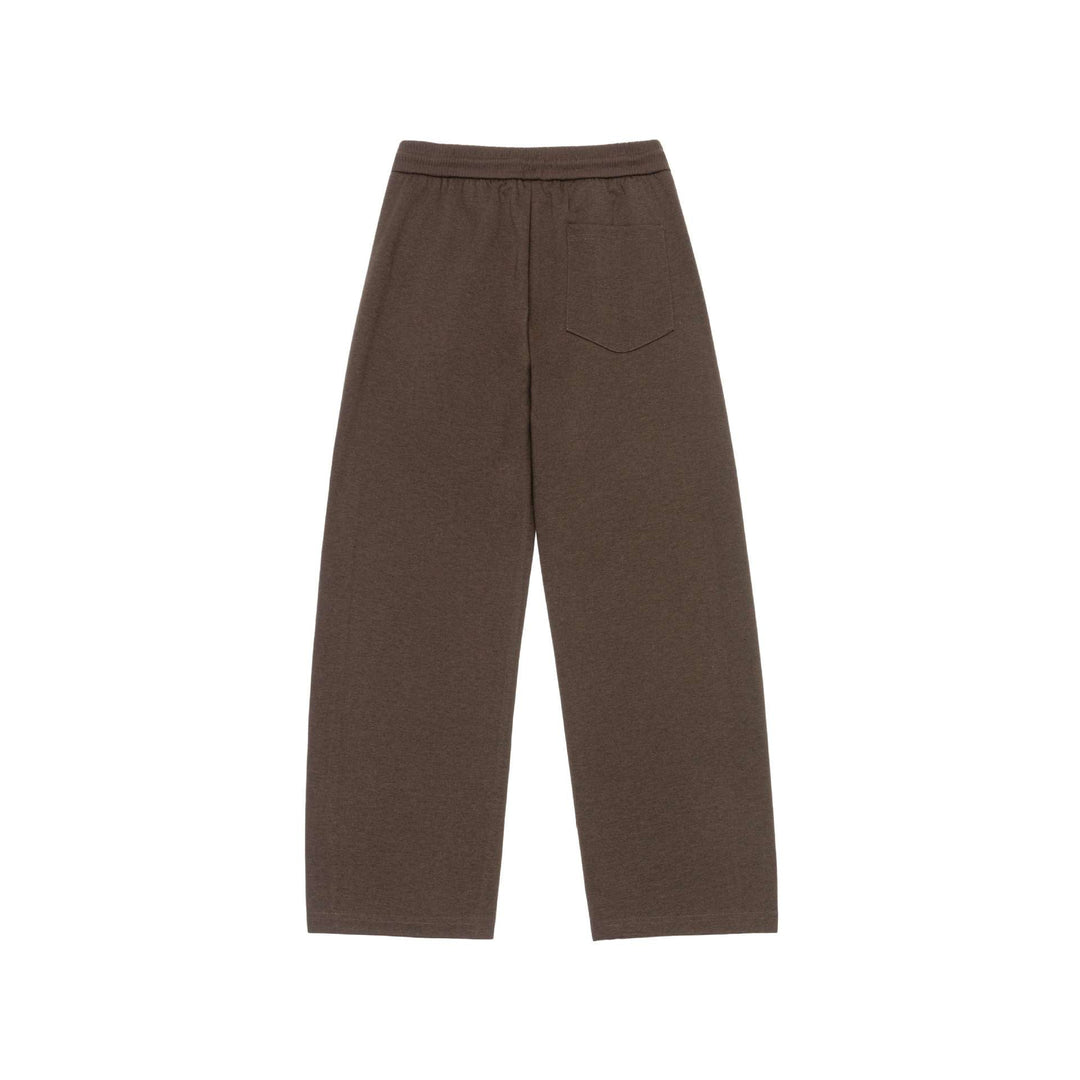 Damen Weite Cropped-Sweathose mit elastischem Bund und Abgesteppter Mittelnaht Echoarchiv