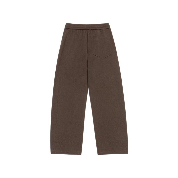 Damen Weite Cropped-Sweathose mit elastischem Bund und Abgesteppter Mittelnaht Echoarchiv
