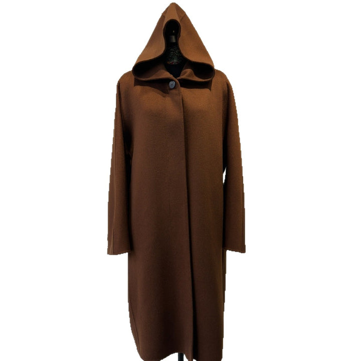 Damen Eleganter Kapuzen-Wickelmantel Echoarchiv