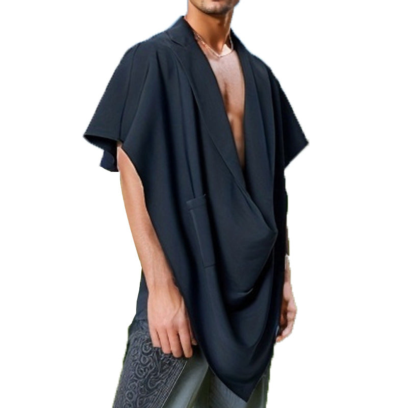 Damen Elegante Oversize-Umhangjacke mit praktischem Taschen-Design Echoarchiv