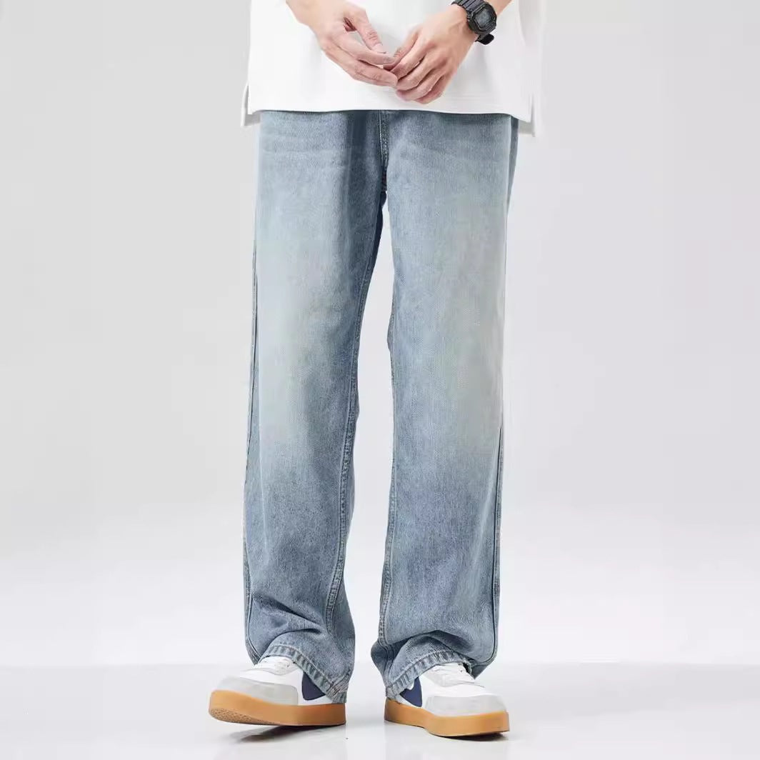 Herren Weitgeschnittene Jeans mit hohem Bund Echo Archiv