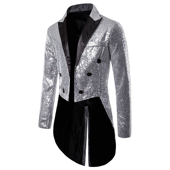 Herren glamouröser Paillettenblazer mit exklusivem Design Echoarchiv