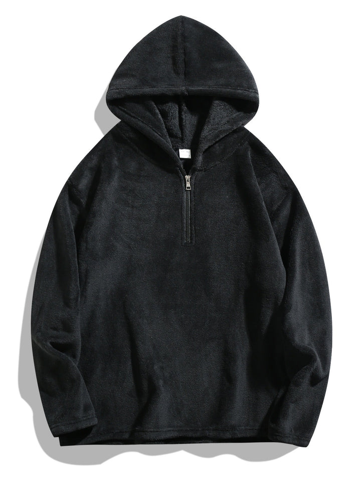Herren kuscheliger Fleece-Hoodie mit praktischer Reißverschlussöffnung Echoarchiv