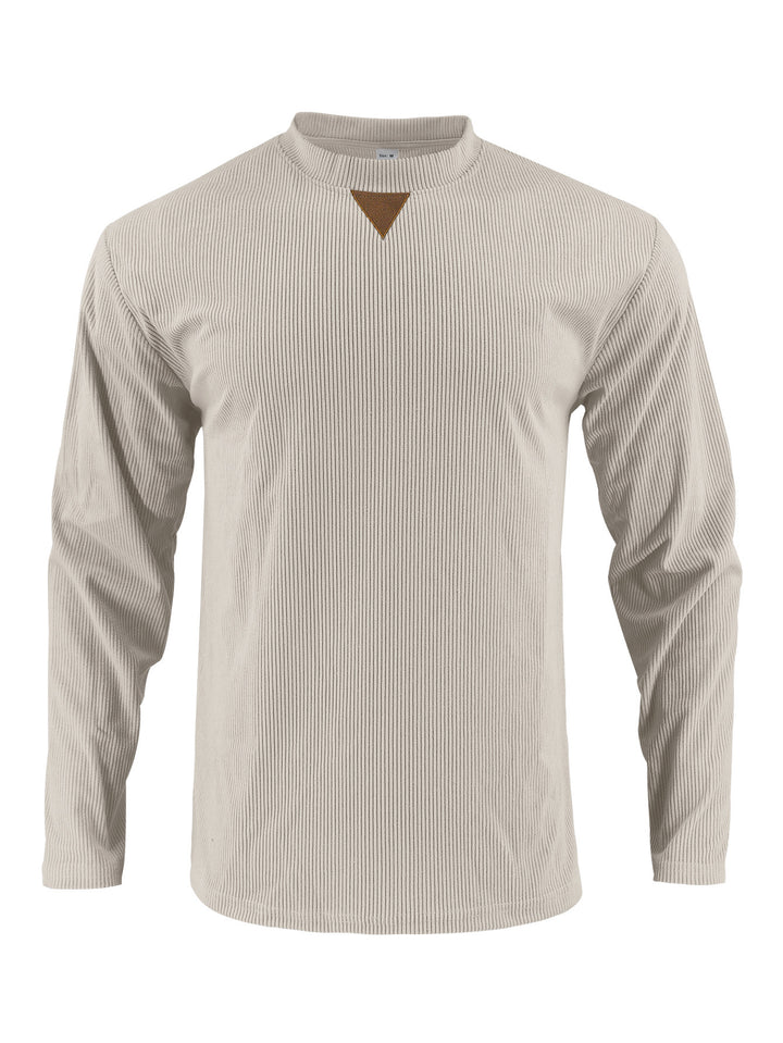 Herren Langarmshirt mit strukturiertem Rippdesign Echoarchiv