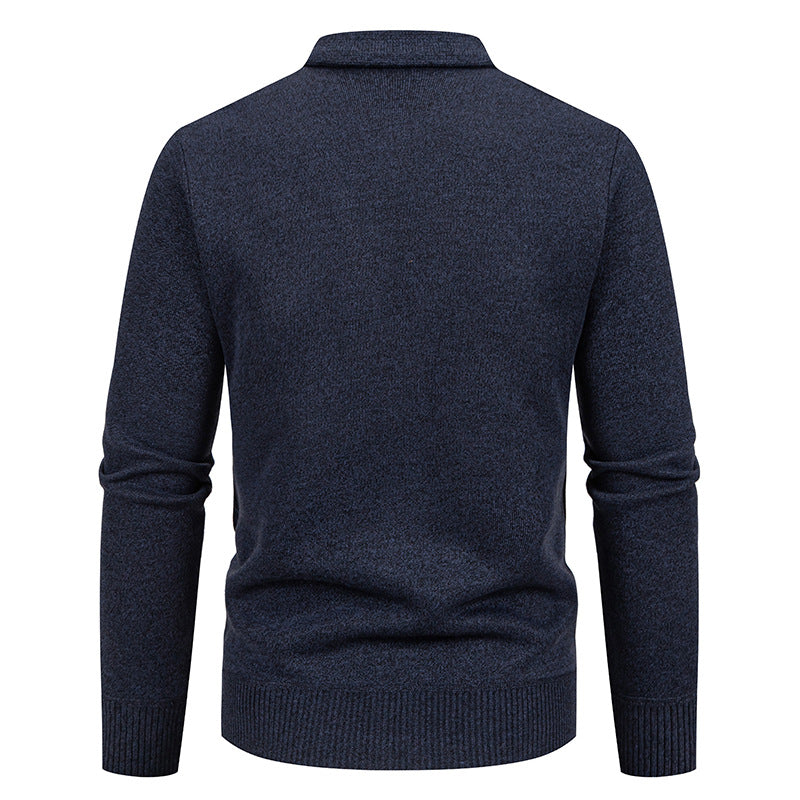 Herren nan feiner Rauten-Strickcardigan mit V-Ausschnitt, Knopfleiste und Eingriffstaschen Echo Archiv