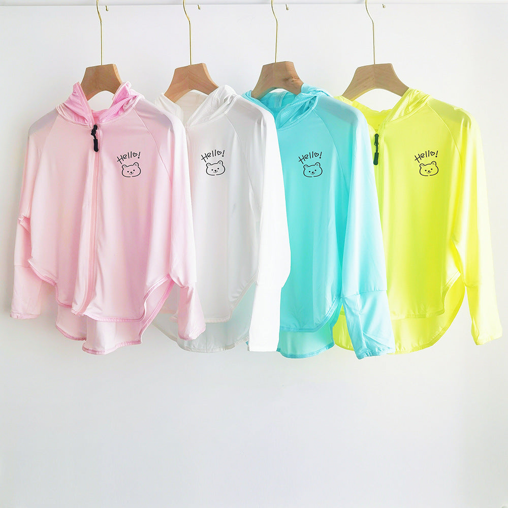 Damen Leichte Kapuzenjacke mit verspieltem Motiv Echo Archiv