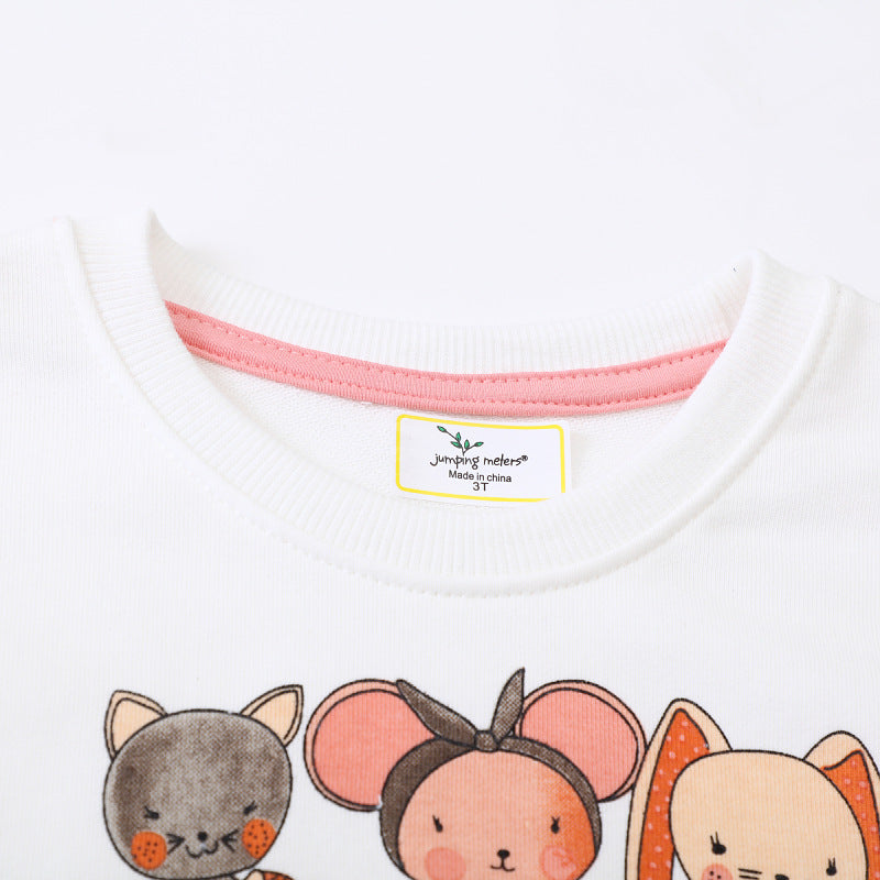 Mädchen Sweatshirt mit kreativer Tierapplikation Echo Archiv