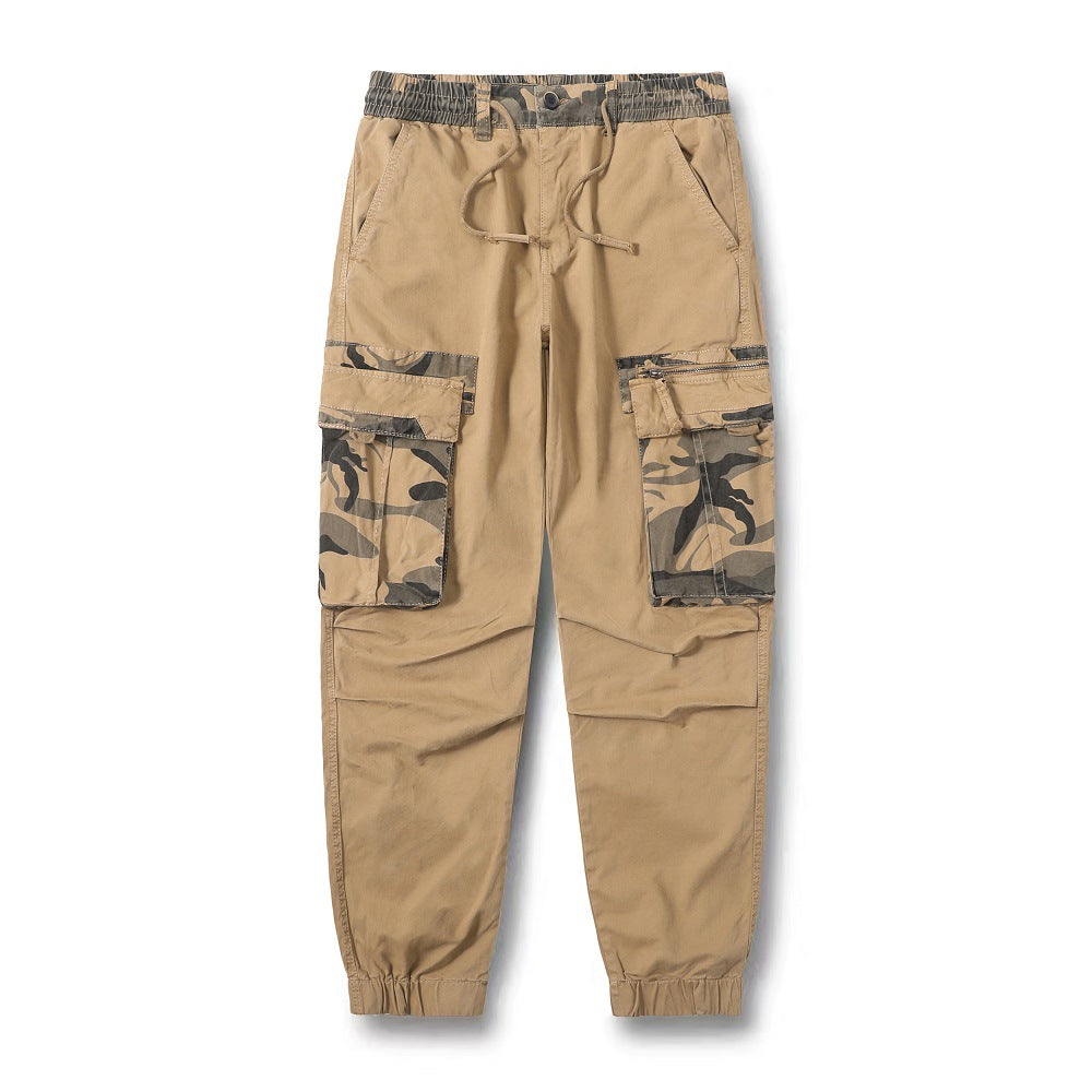 Herren Cargo-Hose mit elastischem Bund und praktischen Reißverschluss-Taschen Echoarchiv