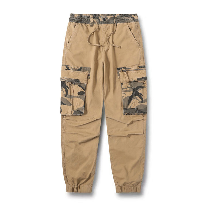 Herren Cargo-Hose mit elastischem Bund und praktischen Reißverschluss-Taschen Echoarchiv