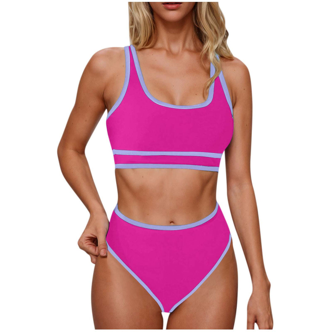 Damen Sportliches Hochtailliertes Bikini-Set Echo Archiv