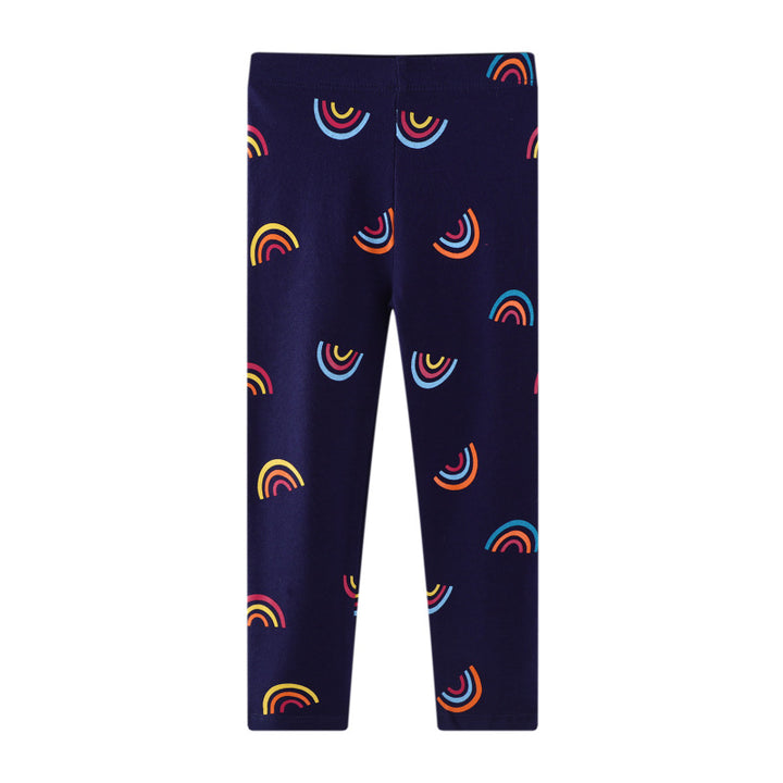 Mädchen Leggings mit buntem Regenbogenmotiv Echo Archiv