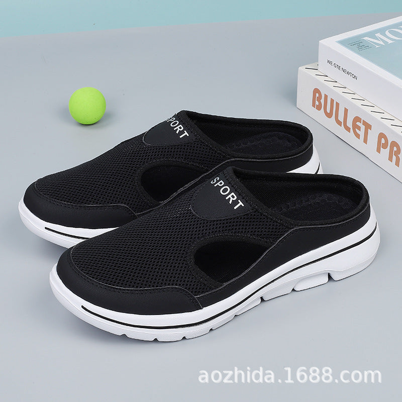 Damen nan atmungsaktive Netzgewebe-Slipper mit ergonomischem Komfortfußbett Echo Archiv