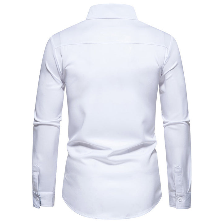 Herren Langarmhemd mit modischem Paisleymuster und hochwertigem Baumwollmix Echoarchiv