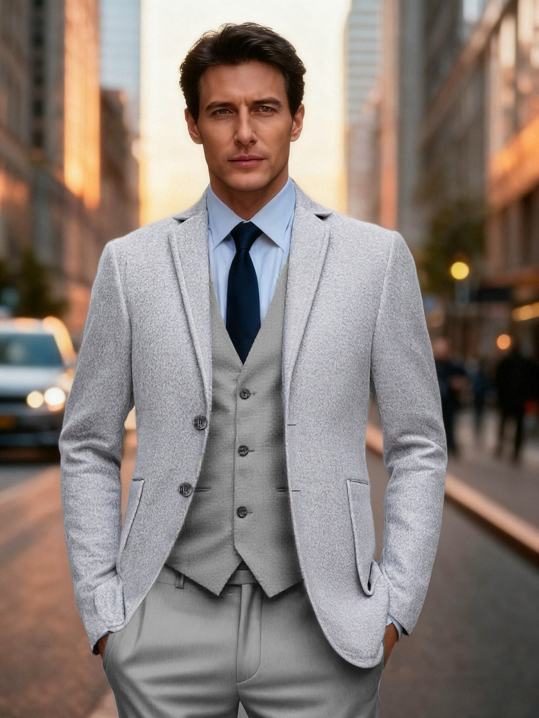 Herren klassischer einreihiger Blazer Echoarchiv